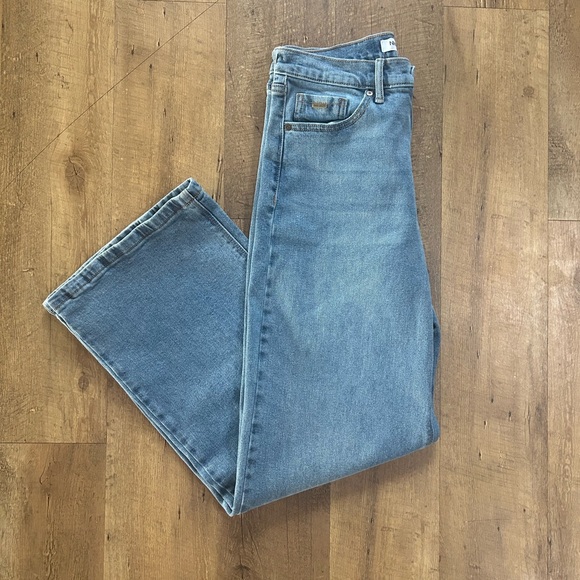 Nine West Wide Leg Jeans Size 4 Mid Rise Light Wash Denim - Picture 12 of 12